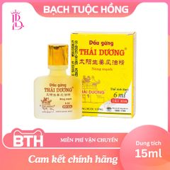 Dầu Gừng Thái Dương Giảm Đau Đầu, Đau Lưng, Đau Dây Thần Kinh - Dạng Xoa (24ml, 6ml)