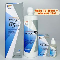 Combo Nước Ngâm Lens 150ml & Nước Nhỏ Mắt Frenz Drop B5 13ml - Duy Trì Độ Ẩm Và Sự Thoải Mái Cho Kính Áp Tròng Mềm