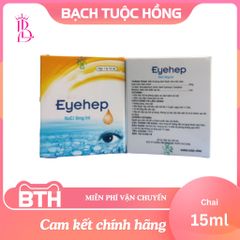 Dung dịch nhỏ mắt EYEHEP 15ml - Dưỡng ẩm, rửa sạch bụi bẩn, giảm khô rát, hỗ trợ bảo vệ mắt và giảm đau nhức