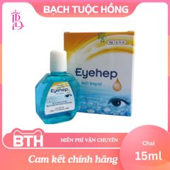 Dung dịch nhỏ mắt EYEHEP 15ml - Dưỡng ẩm, rửa sạch bụi bẩn, giảm khô rát, hỗ trợ bảo vệ mắt và giảm đau nhức