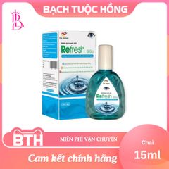 Nước Nhỏ Mắt Nhân Tạo Refresh Giga 15ml - Giải Quyết Khô Mắt, Duy Trì Độ Ẩm Tự Nhiên, Bảo Vệ Mắt Hằng Ngày