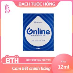 Dung dịch nước mắt nhân tạo Online Meraplion 12ml - Cấp ẩm, làm dịu mắt, giảm khô rát và mỏi mắt hiệu quả