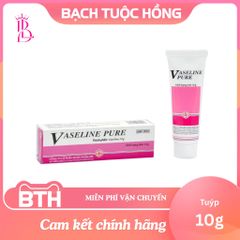Kem Dưỡng Ẩm Vaseline Pure 10g - Không Mùi, An Toàn Cho Da Nhạy Cảm, Chăm Sóc Môi và Da Mềm Mịn