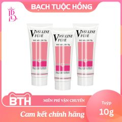 Kem Dưỡng Ẩm Vaseline Pure 10g - Không Mùi, An Toàn Cho Da Nhạy Cảm, Chăm Sóc Môi và Da Mềm Mịn