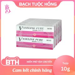 Kem Dưỡng Ẩm Vaseline Pure 10g - Không Mùi, An Toàn Cho Da Nhạy Cảm, Chăm Sóc Môi và Da Mềm Mịn