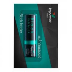 Ống Hít Thông Mũi Đen Peppermint Field Thái Lan - Tinh Dầu Giúp Thông Mũi, Tỉnh Táo, Giảm Say Xe và Đau Đầu 2cc