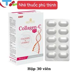 Viên uống Collagen C Plus - Hỗ trợ làm đẹp, căng bóng da và mờ thâm sạm - Hộp 30 viên Mediphar