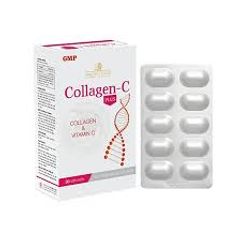 Viên uống Collagen C Plus - Hỗ trợ làm đẹp, căng bóng da và mờ thâm sạm - Hộp 30 viên Mediphar