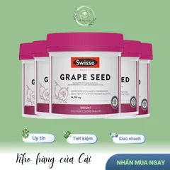 Viên Uống Tinh Chất Hạt Nho Swisse Beauty 14,250mg – Chống Oxy Hóa, Làm Đẹp Da, Hỗ Trợ Tim Mạch, Lọ 300 Viên Chính Hãng Úc