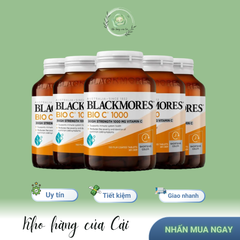 Viên Uống Vitamin C Blackmores Bio C 1000mg - Hỗ Trợ Miễn Dịch và Da Sáng Khỏe, Lọ 150 Viên Xuất Xứ Úc