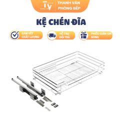 Kệ Chén Đĩa Giảm Chấn Tủ Dưới Inox Cao Cấp - Giải Pháp Lưu Trữ Thông Minh Cho Không Gian Bếp Gọn Gàng (TV1207)