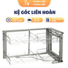 Kệ Góc Liên Hoàn Inox Cao Cấp - Giải Pháp Tối Ưu Cho Nhà Bếp Hiện Đại, Đẹp Mắt và Tiện Lợi (TV1216)