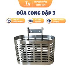 Đũa cong dập inox cao cấp - Dụng cụ nhà bếp tiện lợi, chất lượng chính hãng cho căn bếp hiện đại (TV1194)