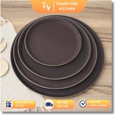 Khay Nhựa Chống Trượt Phục Vụ Cao Cấp - Mâm Chất Liệu Nhựa Bền, Đủ Kích Cỡ Hình Tròn, Chữ Nhật Cho Nhà Hàng và Gia Đình (TV69)