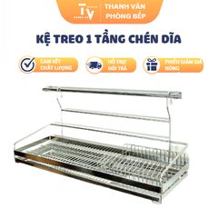 Kệ Treo Chén Dĩa Inox 1 Tầng - Đồ Gia Dụng Nhà Bếp Tiện Lợi, Thoáng Đãng và Hiện Đại (TV1151)