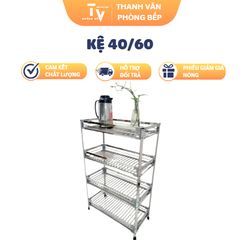 Kệ Để Đồ Bếp Inox 40x60cm - Kệ Gia Dụng Nhà Bếp Chất Lượng Cao, Tiện Lợi và Chính Hãng (TV1148)