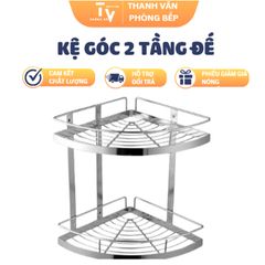 Kệ Góc 2 Tầng Inox Cao Cấp - Đồ Gia Dụng Nhà Bếp Tiện Lợi, Thiết Kế Gọn Gàng, Sang Trọng (TV1166)