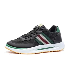 Giày Nam Da PU BX08 Thể Thao Trẻ Trung - Giày Sneakers Năng Động Chất Liệu Mềm Êm Chân, Có 3 Màu sắc Đen, Trắng, Vàng