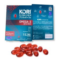 Dầu nhuyễn thể Kori Krill Oil Omega-3 Nhật Bản 152 viên