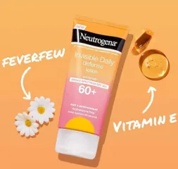 Kem Chống Nắng Neutrogena Invisible Daily Defense Lotion SPF 60 88ml - Bảo Vệ Da Chống Tia UVA/UVB, Dưỡng Ẩm Nhẹ Nhàng