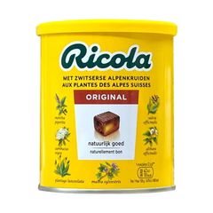 Kẹo Ngậm Ho Ricola Không Đường 250gr - Hỗ Trợ Dịu Cảm Cúm, Tự Nhiên, Hộp Thiếc Tiện Lợi cho Sức Khỏe