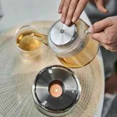 Ấm pha trà Zwilling Sorrento 0,8L cao cấp với đế hâm nóng bằng thép không gỉ - Thiết kế hiện đại và tiện dụng cho trà ngon hơn
