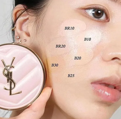 [ không hộp ] Phấn Nước Yves Saint Laurent YSL Touche Eclat Glow Pact Cushion High Cover Mesh Foundation Tone B10