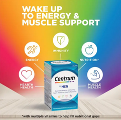 Viên Uống Vitamin Tổng Hợp Centrum For Men 90 Viên - Bổ Sung Đặc Biệt Cho Nam Giới Hỗ Trợ Năng Lượng Và Sức Khỏe