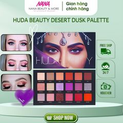 Bảng Phấn Mắt Huda Beauty Desert Dusk 25.2g - 18 Màu Độc Đáo Lấy Cảm Hứng Từ Sa Mạc, Trang Điểm Thời Thượng