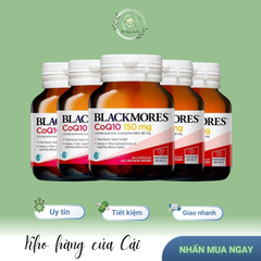 Viên Uống Blackmores CoQ10 150mg - Hỗ Trợ Năng Lượng Cho Tim Mạch, Lọ 30 Viên Chính Hãng Úc