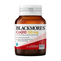 Viên Uống Blackmores CoQ10 150mg - Hỗ Trợ Năng Lượng Cho Tim Mạch, Lọ 30 Viên Chính Hãng Úc