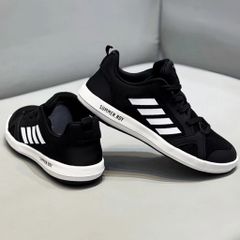 Giày Nam Sneaker Thoáng Khí Thời Trang, Giày Thể Thao Tập Gym và Chạy Bộ Dễ Phối Đồ - Phong Cách Năng Động, Đen