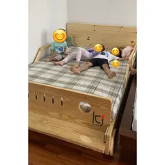 Giường ô tô cho bé trai - Giường đơn gỗ thông nhập khẩu, tùy chọn kích thước và màu sắc, chất lượng cao, hàng order 7 ngày