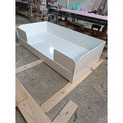 Giường Ngủ Gỗ Cho Bé 80x150cm - Giường Đơn Gỗ MDF Chịu Lực 150kg, Kèm Nệm Mềm Dày 5cm và Drap Bọc
