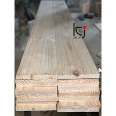 Tấm Gỗ Thông Dài 1.6m X 19.5cm X 2cm Láng Mịn 4 Mặt - Gỗ Nhập Khẩu Chất Lượng Cao, Cắt Theo Quy Cách Yêu Cầu