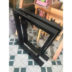 Chân Bàn Sắt Hộp Dày 1.2mm Sơn Tĩnh Điện 72cm - Chân Bàn Đen Kiên Cường, Phù Hợp Bàn Ăn và Văn Phòng (1 Cặp)