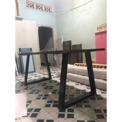 Chân Bàn Sắt Hộp Dày 1.2mm Sơn Tĩnh Điện 72cm - Chân Bàn Đen Kiên Cường, Phù Hợp Bàn Ăn và Văn Phòng (1 Cặp)