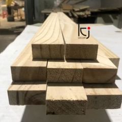 Thanh gỗ thông dài 80x4x2 cm - Chất liệu gỗ thông nhập khẩu, láng mịn 4 mặt cho giường và đồ nội thất tiện ích