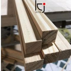 Combo 5 Thanh Gỗ Thông Vuông 3x3cm Dài 1m5 Bào Láng 4 Mặt - Vật Liệu Xây Dựng Chất Lượng Cao