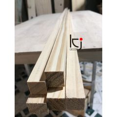 Thanh Gỗ Thông Nhập Khẩu 100x3x3cm - Láng Mịn 4 Mặt, Dụng Cụ Tiện Ích Cho Nội Thất và DIY
