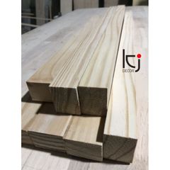 Thanh gỗ thông nhập khẩu 80x4x3cm - Gỗ thô mịn 4 mặt, vật liệu văn phòng phẩm tiện ích, cắt theo yêu cầu