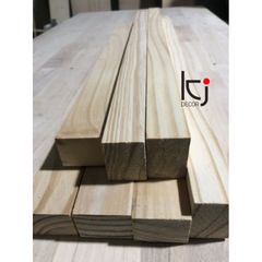 Thanh gỗ thông nhập khẩu 80x4x3cm - Gỗ thô mịn 4 mặt, vật liệu văn phòng phẩm tiện ích, cắt theo yêu cầu
