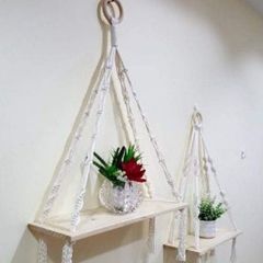 Combo 6 Tấm Kệ Trang Trí Treo Tường Gỗ Thông Nhập Khẩu - Kích Thước 40x13x1.5 cm - Phụ Kiện Nhà Cửa Hiện Đại