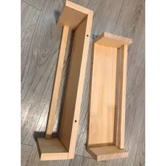 Kệ Treo Tường Chữ U Gỗ Thông 60x15x10cm - Kệ Đựng Gia Vị, Sách, Trang Trí Cho Không Gian Nhỏ Gọn, Xinh Xắn