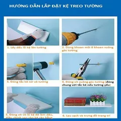 Kệ Treo Tường Chữ U Gỗ Thông 60x15x10cm - Kệ Đựng Gia Vị, Sách, Trang Trí Cho Không Gian Nhỏ Gọn, Xinh Xắn