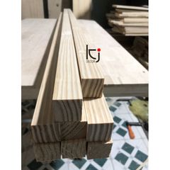 Thanh Gỗ Thông Nhập Khẩu Dài 150x2x2 cm - Gỗ Láng Mịn 4 Mặt, Cung Cấp Dịch Vụ Cắt Theo Kích Thước Yêu Cầu