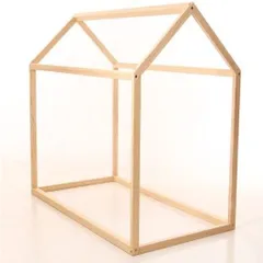 Giường Ngôi Nhà Cho Bé - Giường Gỗ Thông 100x160cm An Toàn và Thẩm Mỹ, Dễ Dàng Lắp Đặt, Thích Hợp Cho Bé Yêu