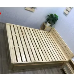 [KID078] Giường gỗ tự nhiên có ngăn kéo