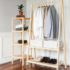[KID010] Kệ treo quần áo chữ A 2 tầng décor phong cách Hàn Quốc