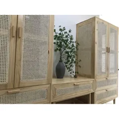 Tủ Quần Áo Cánh Mây Gỗ Thông Nhập Khẩu 100x55x200cm - Đẹp, Bền, Phong Cách Thiết Kế Hiện Đại, Thích Hợp Cho Nhà Cửa
